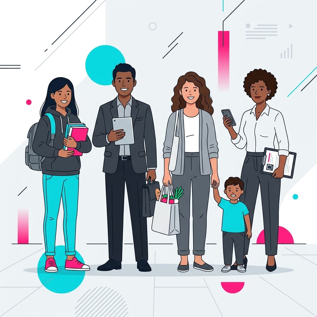 Diverse group of learners