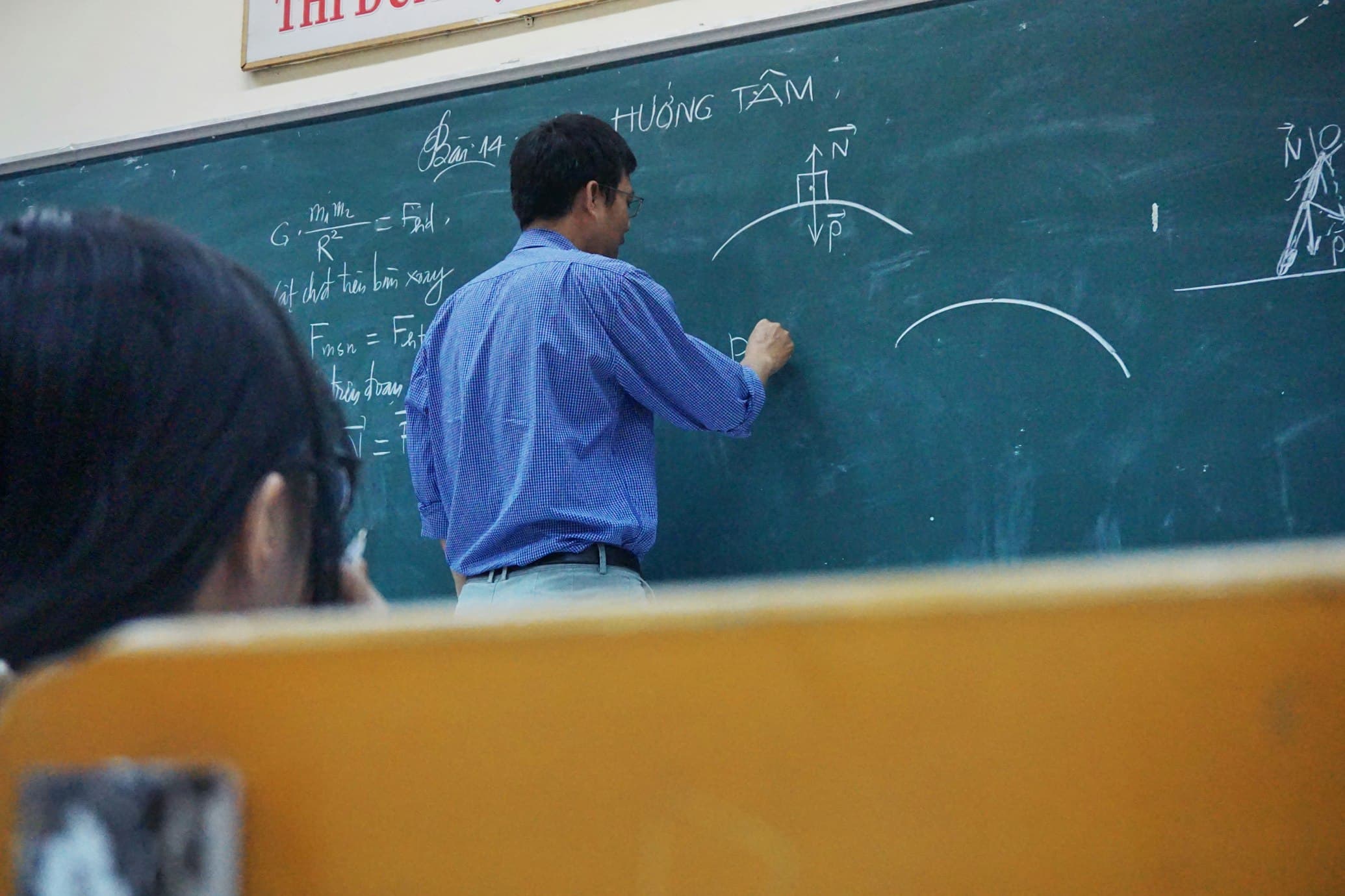Student studying
