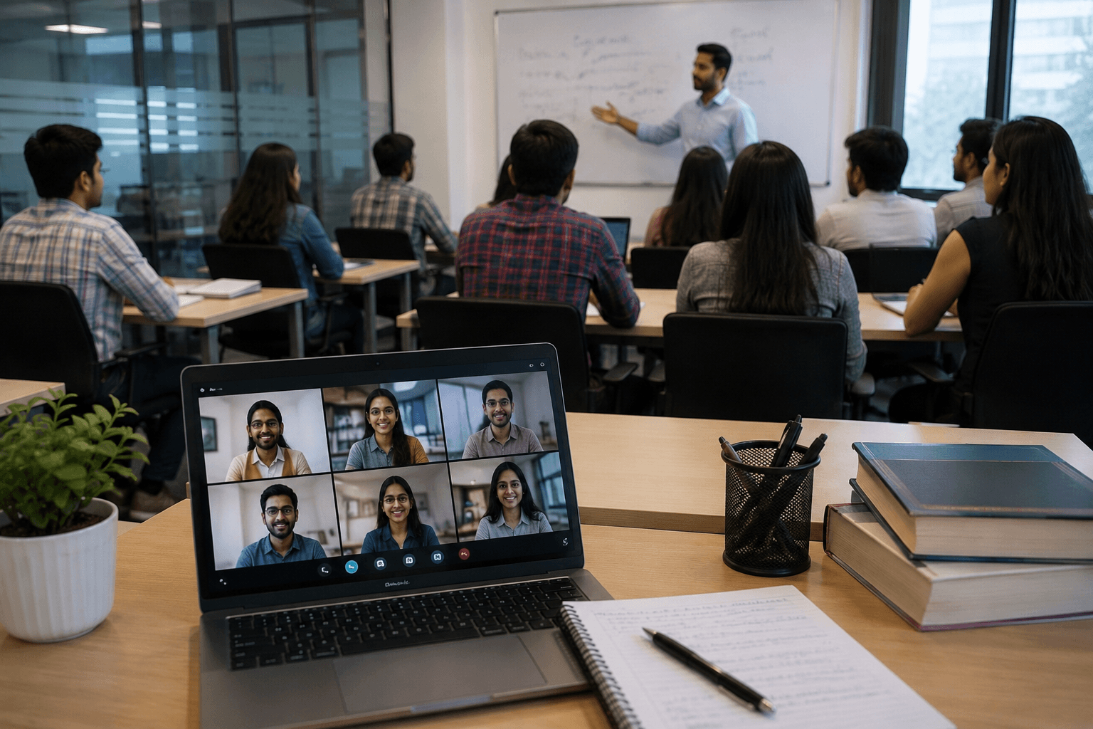 Online + Offline Classes